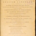 1798 – Samuel Johnson English Dictionary | Dublin Ireland, Two-Volume Set