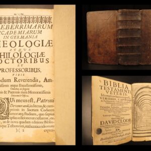 1677 – Biblia Testamenti Veteris – David Clodius | Complete Hebrew Masoretic Bible