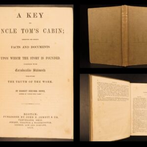 1853 – A Key to Uncle Tom's Cabin – Harriet Beecher Stowe | First Edition