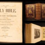1849 – The Holy Bible | Enormous Illustrated Victorian Bible | Full-Page Engravings