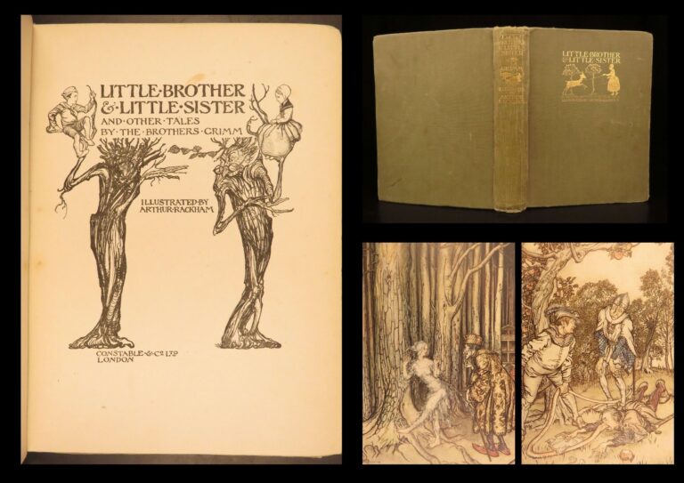 Image of 1917 – Little Brother & Little Sister, Grimm | First Edition, Rackham Illustrated