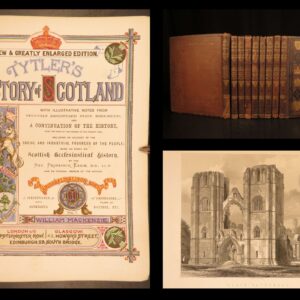 1875 – History of Scotland – Tytler | Maps, Portraits & Cathedrals – 9v Set