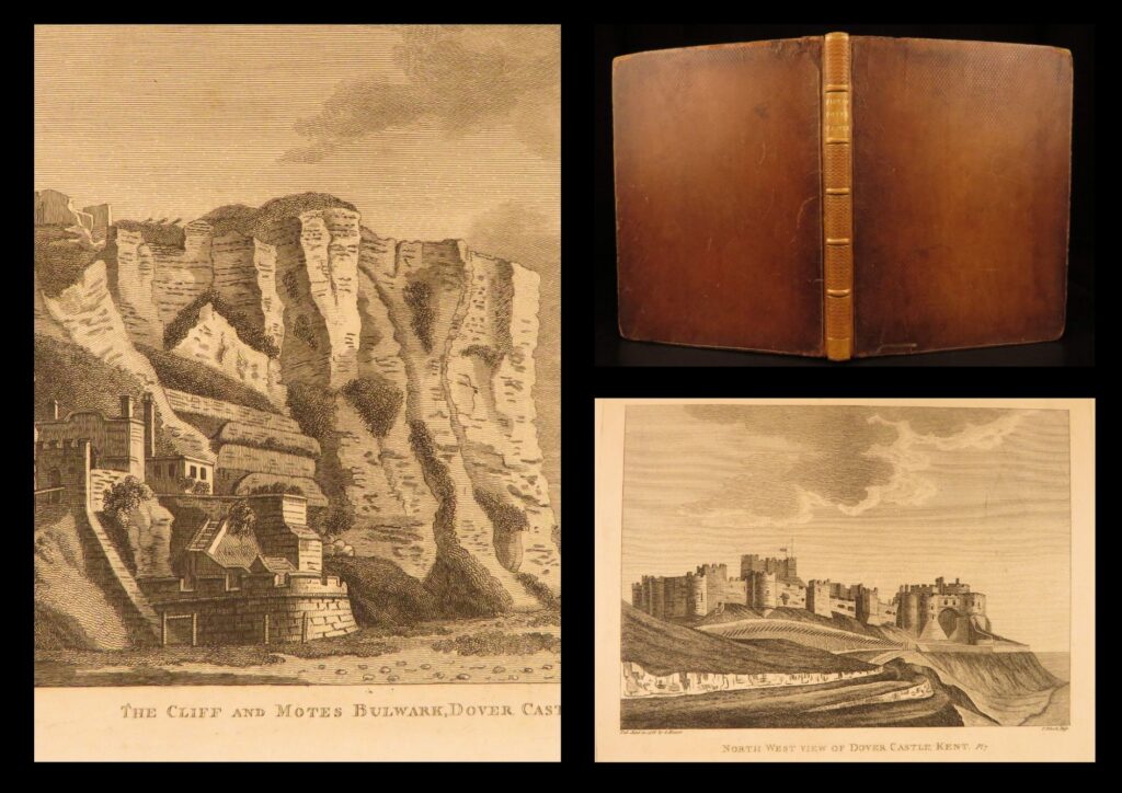 1797 – history of dover castle | illustrated first edition, kent england | the history of dover castle by william darell, london 1797, is an illustrated quarto with ten engraved views and a plan, presenting an eighteenth century account of the castle and its coastal setting.