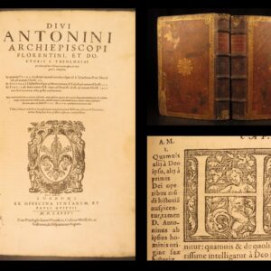 1586 – Saint Antoninus – Chronicorum | World History – Dominican, Bible Teaching