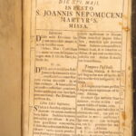 1690 – Bohemian Roman Missal | Catholic Church Breviary, Engravings & Music