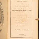 1866 – Abraham Lincoln Memorial Address | First Edition, George Bancroft
