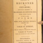 1860 – Leary’s Ready-Reckoner & Coin Book | 244 Engraved Coins & Math Tables