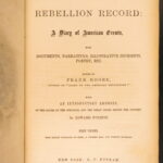 1861 – Rebellion Record – Moore | Famous Events of American Civil War 12v