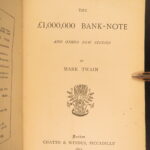 1893 – Mark Twain – Million Pound Bank Note | First UK Edition