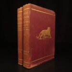 1890 – Wild Beasts | African Animals – Illustrated Lions, Tigers, Rhinos, Giraffes