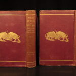 1890 – Wild Beasts | African Animals – Illustrated Lions, Tigers, Rhinos, Giraffes