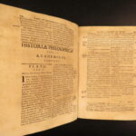 1731 – History of Philosophy – Thomas Stanley | First Edition – Famous Philosophers