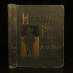 1885 – Adventures of Huckleberry Finn – Mark Twain | First Printing in Original Green Cloth