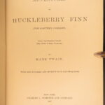 1885 – Adventures of Huckleberry Finn – Mark Twain | First Printing in Original Green Cloth