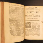 1742 – History of Freemasonry | Anderson & La Tierce | French Masonic Constitutions