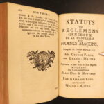 1742 – History of Freemasonry | Anderson & La Tierce | French Masonic Constitutions