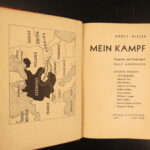 Mein Kampf – Adolf Hitler – 1939 | First American Edition, Unabridged