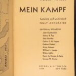 Mein Kampf – Adolf Hitler – 1939 | First American Edition, Unabridged