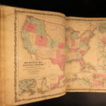 1862 – Johnson’s New Family Atlas | Enormous Hand-Colored Maps | World Maps