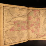 1862 – Johnson’s New Family Atlas | Enormous Hand-Colored Maps | World Maps