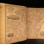 1862 – Johnson’s New Family Atlas | Enormous Hand-Colored Maps | World Maps