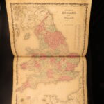 1862 – Johnson’s New Family Atlas | Enormous Hand-Colored Maps | World Maps