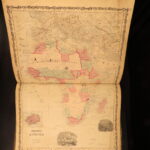 1862 – Johnson’s New Family Atlas | Enormous Hand-Colored Maps | World Maps