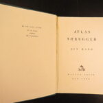 1957 – Atlas Shrugged,  Ayn Rand | First edition with Original Dust Jacket