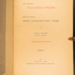 1894 – Tragedy of Pudd’nhead Wilson – Mark Twain | First Edition First Printing