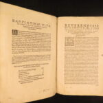 1562 – Lives of the Popes – Platina | Onofrio Panvivio Cologne, Leather Folio