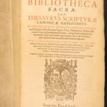 1660 – Holy Bible Thesaurus – Ravanellus | Vellum Folios, Scripture Reference