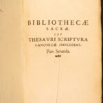 1660 – Holy Bible Thesaurus – Ravanellus | Vellum Folios, Scripture Reference