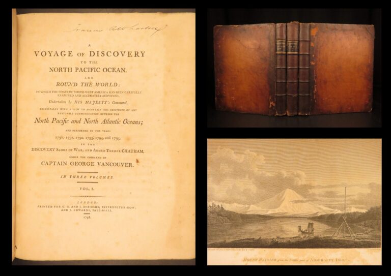 Image of 1798 – George Vancouver Voyage | Pacific Northwest & Canada | Illustrated, Map