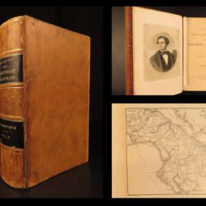 1881 Confederate Jefferson Davis 1ed Rise & Fall Confederacy Slavery Civil War