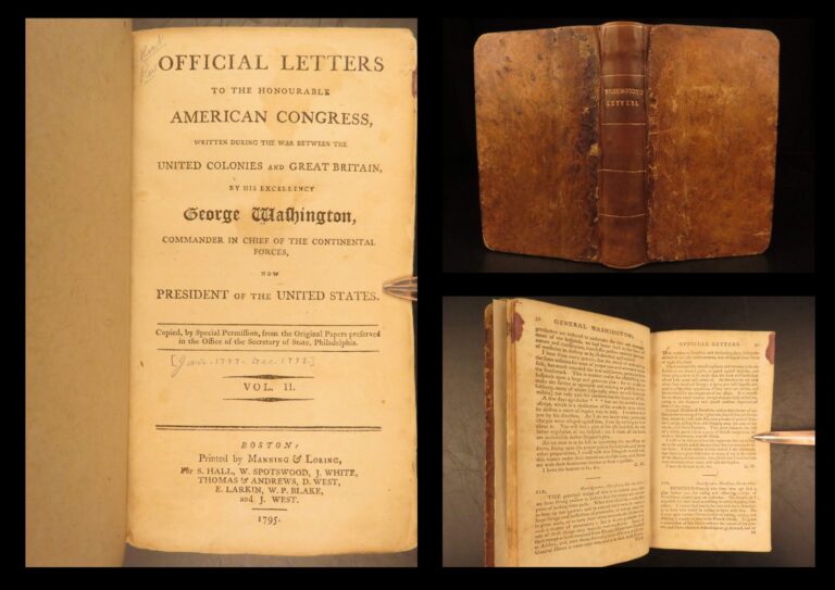 Image of 1795 – George Washington Official Letters | United States Congress, Americana