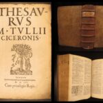 1556 – Thesaurus of Cicero | Charles Estienne, Latin Lexicon of Cicero’s Works