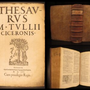 1556 – Thesaurus of Cicero | Charles Estienne, Latin Lexicon of Cicero’s Works