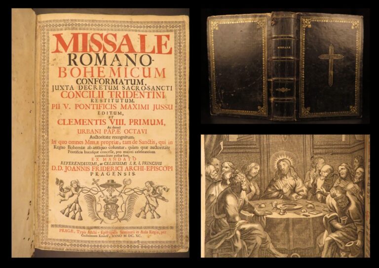 Image of 1690 – Bohemian Roman Missal | Catholic Church Breviary, Engravings & Music