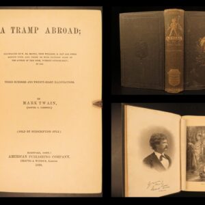 1880 – A Tramp Abroad – Mark Twain | First Edition with “Moses" Frontispiece