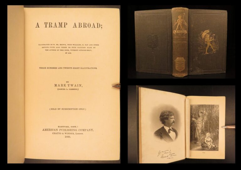 Image of 1880 – A Tramp Abroad – Mark Twain | First Edition with “Moses” Frontispiece
