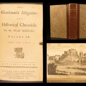 1790 – Gentleman’s Magazine | Benjamin Franklin & Bounty Mutiny, Slave Lake Map