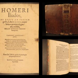 1549 – The Iliad by Homer | Eobanus Hessus Latin | Famous Greek Mythology