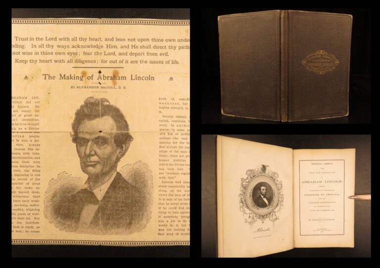 Image of 1866 – Abraham Lincoln Memorial Address | First Edition, George Bancroft