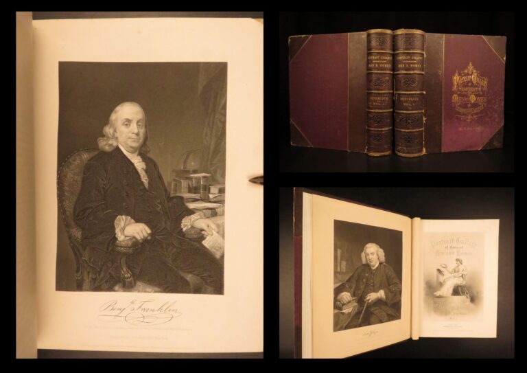 Image of 1873 – Portrait Gallery | First Edition, Famous Americans & Europeans – 2vol
