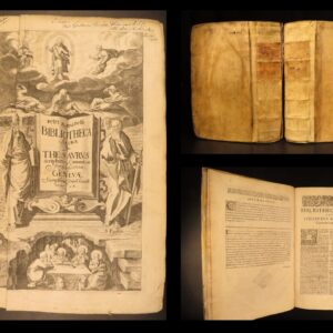 1660 – Holy Bible Thesaurus – Ravanellus | Vellum Folios, Scripture Reference