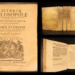 1731 – History of Philosophy – Thomas Stanley | First Edition – Famous Philosophers