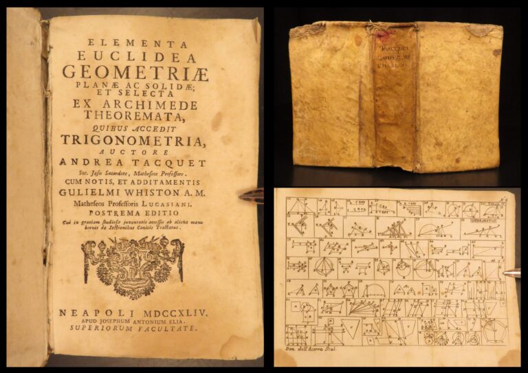 Image of 1744 – Elements of Euclid, Archimedes | Trigonometry & Geometry, Mathematics