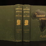 1890 Livingstone 1st ed In Darkest Africa Henry Stanley Emin Pasha Expedition