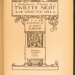 Twelfth Night – Shakespeare – c.1908 | W. Heath Robinson Illustrations