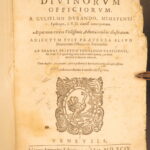 1599 – Rationale Divinorum Officiorum – Durand | Famous Church Liturgy History